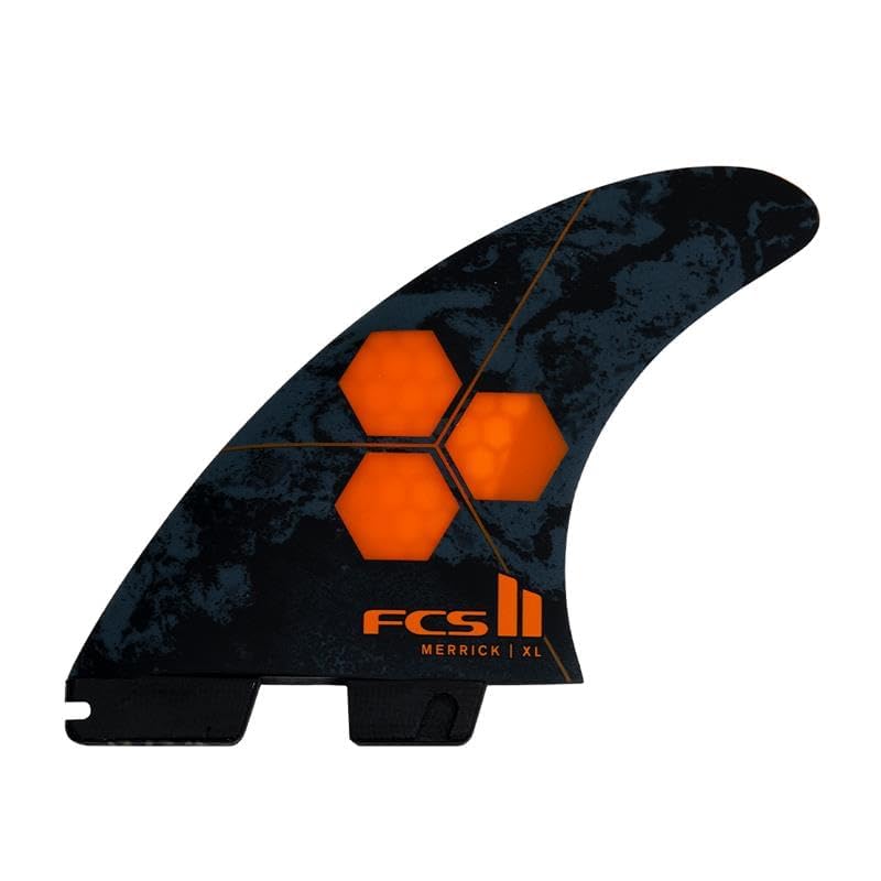 FCS II Al Merrick Tri Fins Extra Large Orange | Designed for Speed Control & Tight Turns Ideal for Critical Sections Hollow Waves & Beach Breaks