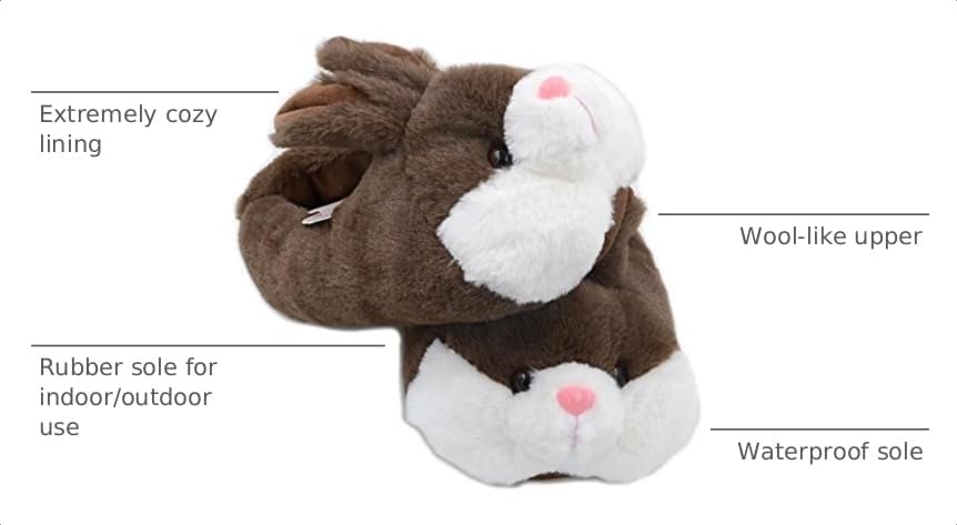 Image of Millffy Bunny Slippers for Women Warm Funny Slippers House Shoes Rabbit Plush Slippers