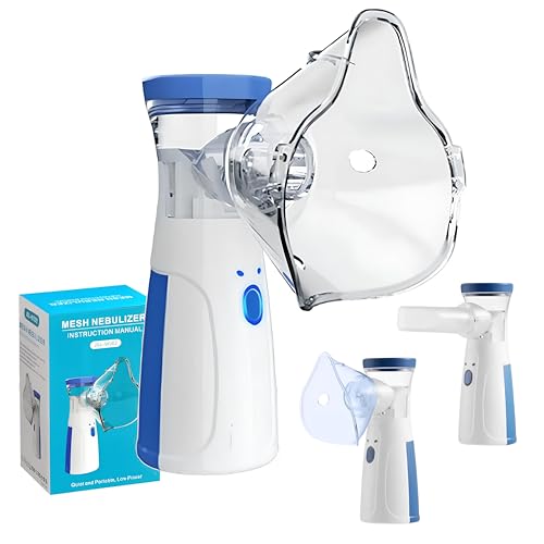 Aerosol Ultrasuoni Portatile USB Macchina Con 2 Maschere E Boccaglio Adulti Bambini Silanzioso Inalatore Mesh Nebulizzatore Atomizzatore