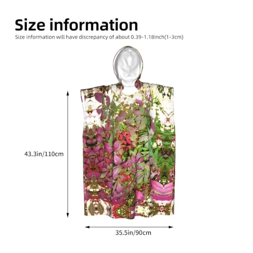 Serviette de plage microfibre type poncho à capuche léger - 4
