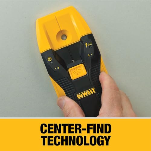 Image of DEWALT Stud Finder, 3 /4 inch, Locate Framing Studs Efficiently with LED Arrows, Ideal for Wood and Metal, AAA Batteries Included (DW0100)