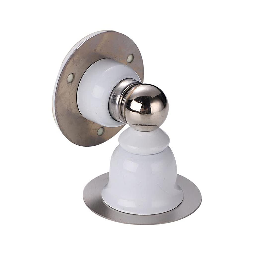 Nvsfzgiyg 5V Stainless Steel Door Stopper Sticker Toilet Glass Hidden Holders Catch Floor Nail-Free Doorstop Hardware(5V)