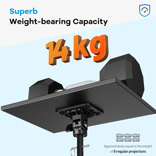 Trípode proyector multifuncional soporte portátil altura ajustable ruedas CAHAYA 7