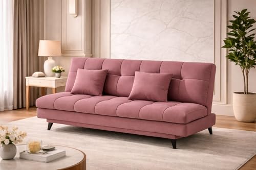 Image of Krancy 3-Seater Sofa Cum Bed for Living Room, Office & Home | Premium Fabric Sleeper Sofa Set with 1 Year Warranty | Comfortable Sofa for Guests, Lounge & Small Spaces (Move)