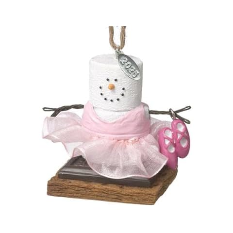 Ballerina Ornaments - Cute Smores Ballerina Ornament, Ballet Gift Idea, Ballet Ornament, Girls Dance Gifts or Ballerina Gifts for Women - Comes in a Gift Box so It's Ready for Giving Cover