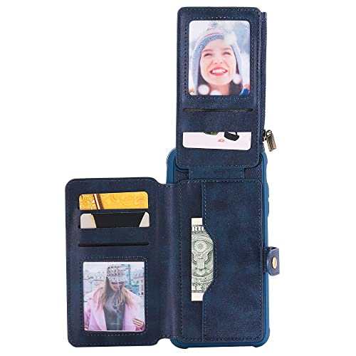 Flip phone case en cuir marron clair pour iPhone 7 Plus en voyage