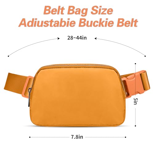 Image of JSJ Mini Fanny Pack for Women & Men,Valentines Day Gifts for Girls Teens Kids Daughter Sister Her,Trendy Stuff Crossbody Bags Cute Everywhere Belt Bags. (Orange)