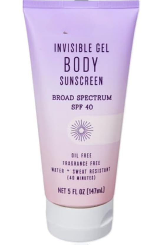 Invisible Gel Body Sunscreen SPF 40 (Body)