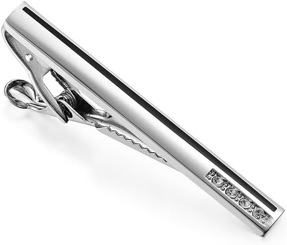 Men's Tie Clip with Fashionable Enamel Precious Diamonds Accessory