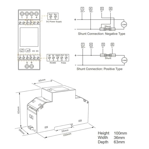 Compteur d'énergie sur rail Din DCM230-2 pour suivre l'électricité de votre van - 3