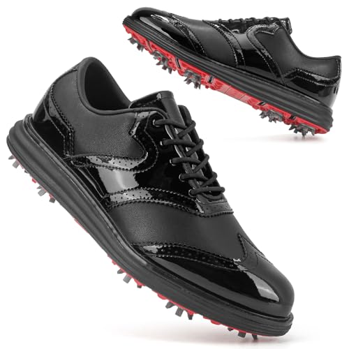 Image of Men Golf Shoes Professional 9 Spikes Comfortable Outdoor Golf Training Sport Sneakers for Men