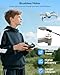 SIMREX Drone with Camera for Adults 4K, Brushless Motor Drones for Kids Beginners,FPV Foldable, Optical Flow & Altitude Hold, WiFi Live Video, Gesture/Voice Controlt,Toys Gifts for Teen Boys (Gray)