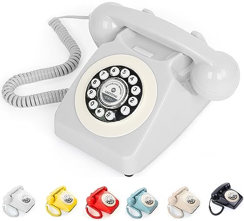 Image of Audio Guest Book Wedding Phone, Record Customized Audio Message with Guest Book Retro Phone Audio GuestBook for Wedding Birthday Party Confession Audio Message Voicemail (White)