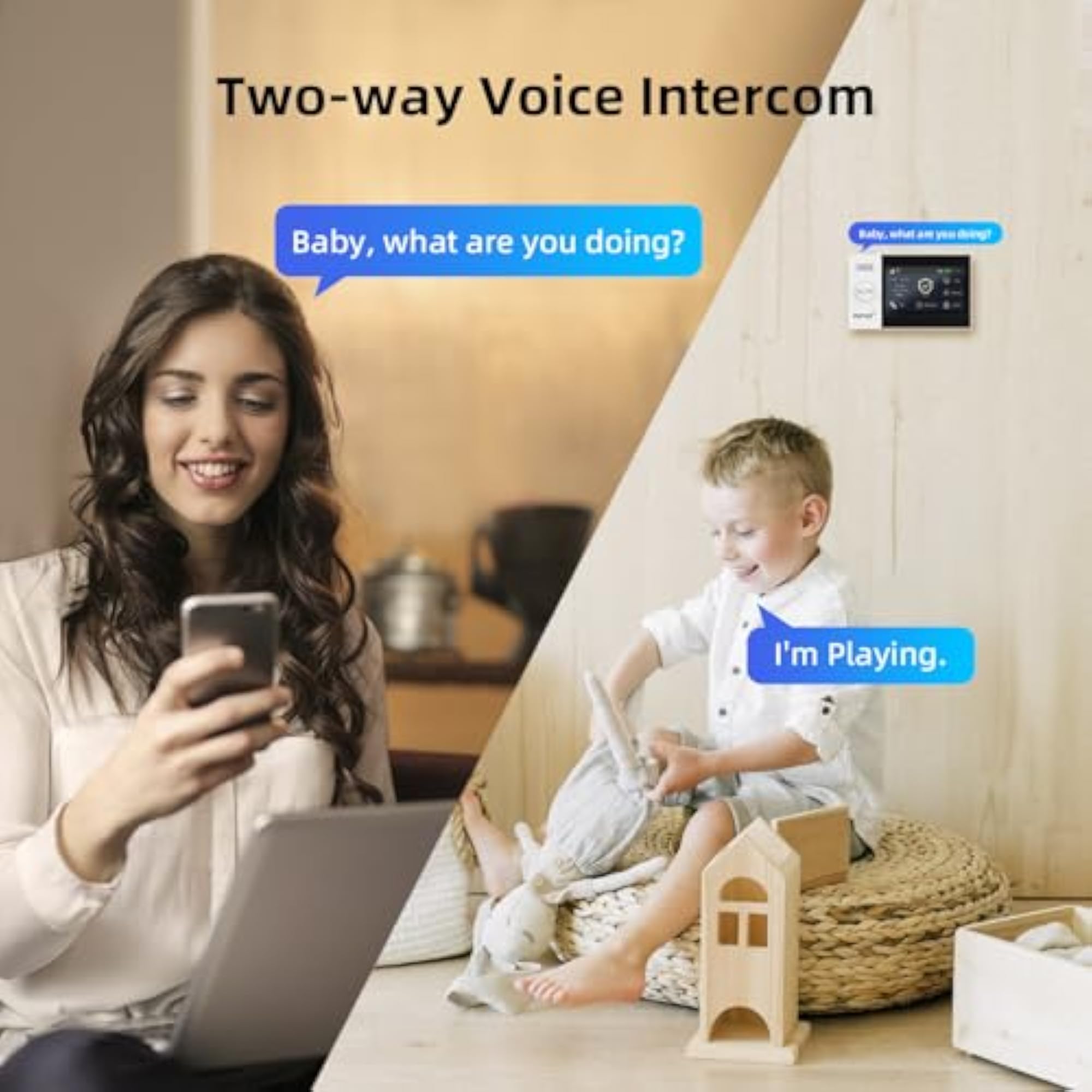 Wireless Home Alarm System with LCD Touch Screen