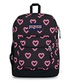 Mochila Cross Town Plus JanSport Happy Hearts Black Tamanho 26L