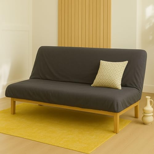 Drap Housse pour Matelas clic-clac Gris foncé 130x190 cm - Someo