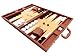 Silverman & Co. 19-inch Premium Backgammon Set - Desert Brown Board