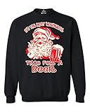 shop4ever It's The Most Wonderful Time for a Beer Crewnecks Christmas Sweatshirts X-Large Black 13441