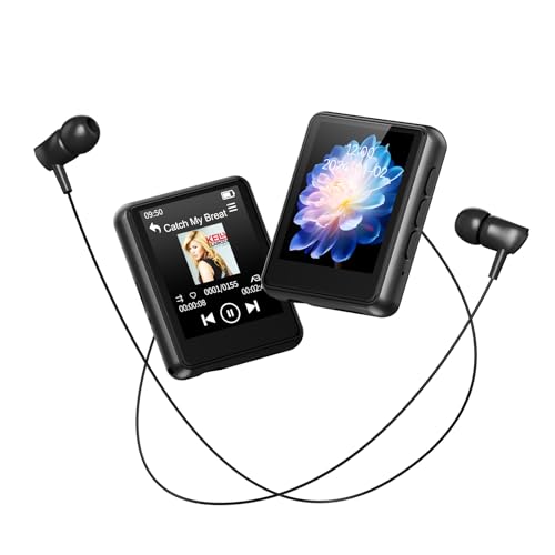 Lettore MP3 Bluetooth 128GB Con Altoparlante Integrato E Radio FM – Touchscreen 1.8'' Portatile Per Sport E Bambini, Rosa
