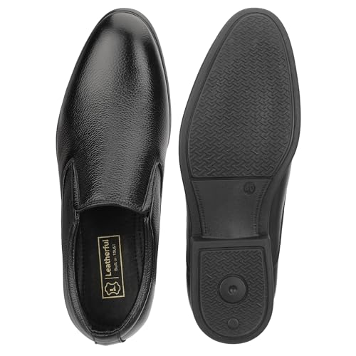 Image of Leatherful Light Weight Genuine Leather Moccasin Shoes IBMC010BL1 | Full Grain Leather | Office | Party | Smart Casual