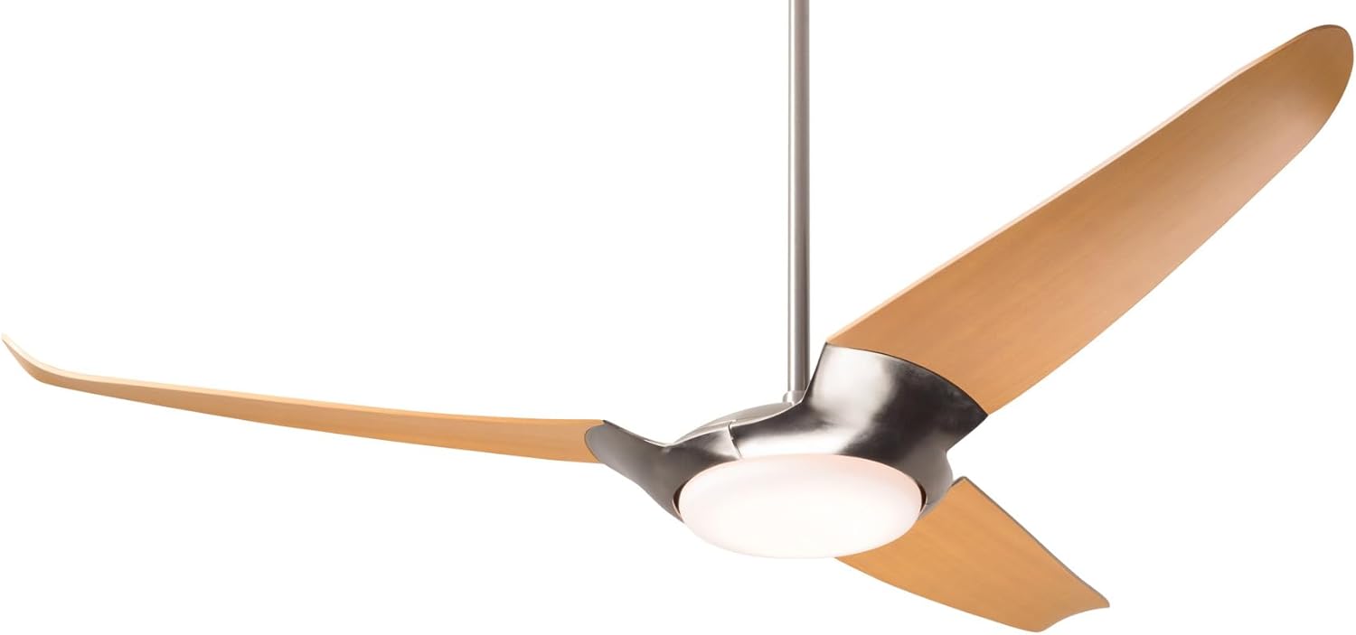 IC/Air3 DC 56 in. LED Dark Bronze Ceiling Fan with Ebony Color Blades and Remote Control