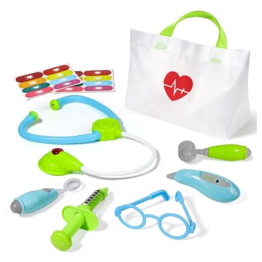 Liberry Doctor Kit for Toddlers 3-5 Years Old, Kids Medical Kit with Storage Bag and Stethoscope, Pretend Play Doctor Set Gift for Boys Girls