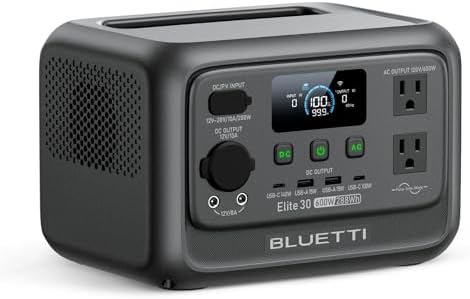 BLUETTI Elite 30 V2 Portable Power Station 600W (Power Lifting 15...