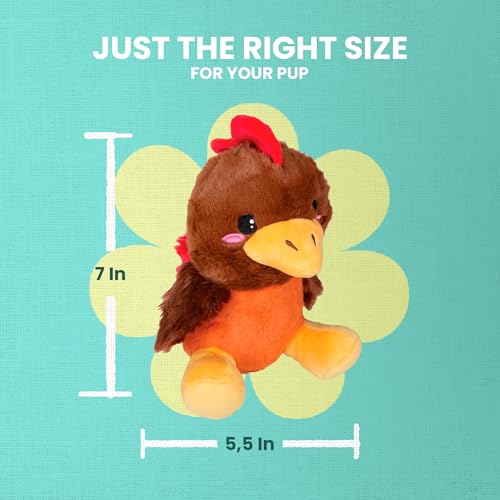 Juguete de Peluche Rusty el Gallo para Perros miniatura 4