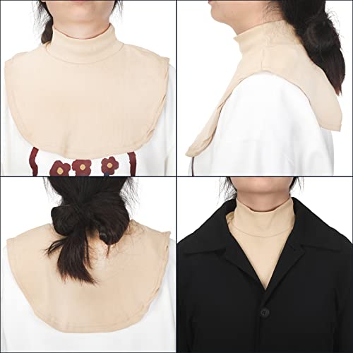 6 Pieces Fake Turtleneck Dickey Collars Half Top Mock Blouse Collar Neck False Turtleneck Neck For Women Girls (Simple Colors) #TOP6