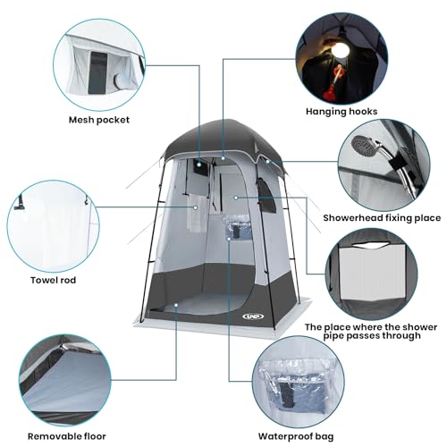 Image of Shower Tent, Outdoor Camping Privacy Shelter-Dressing Changing Room-Portable Toilet Tent for Hiking Sun Shelter Picnic Fishing
