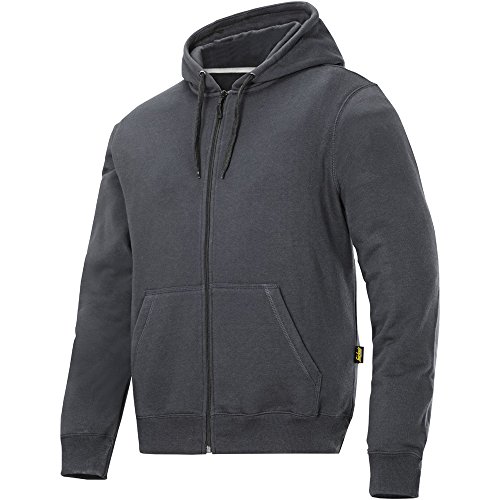 Snickers 28015800006 Size Large Zip Hoodie - Steel Grey