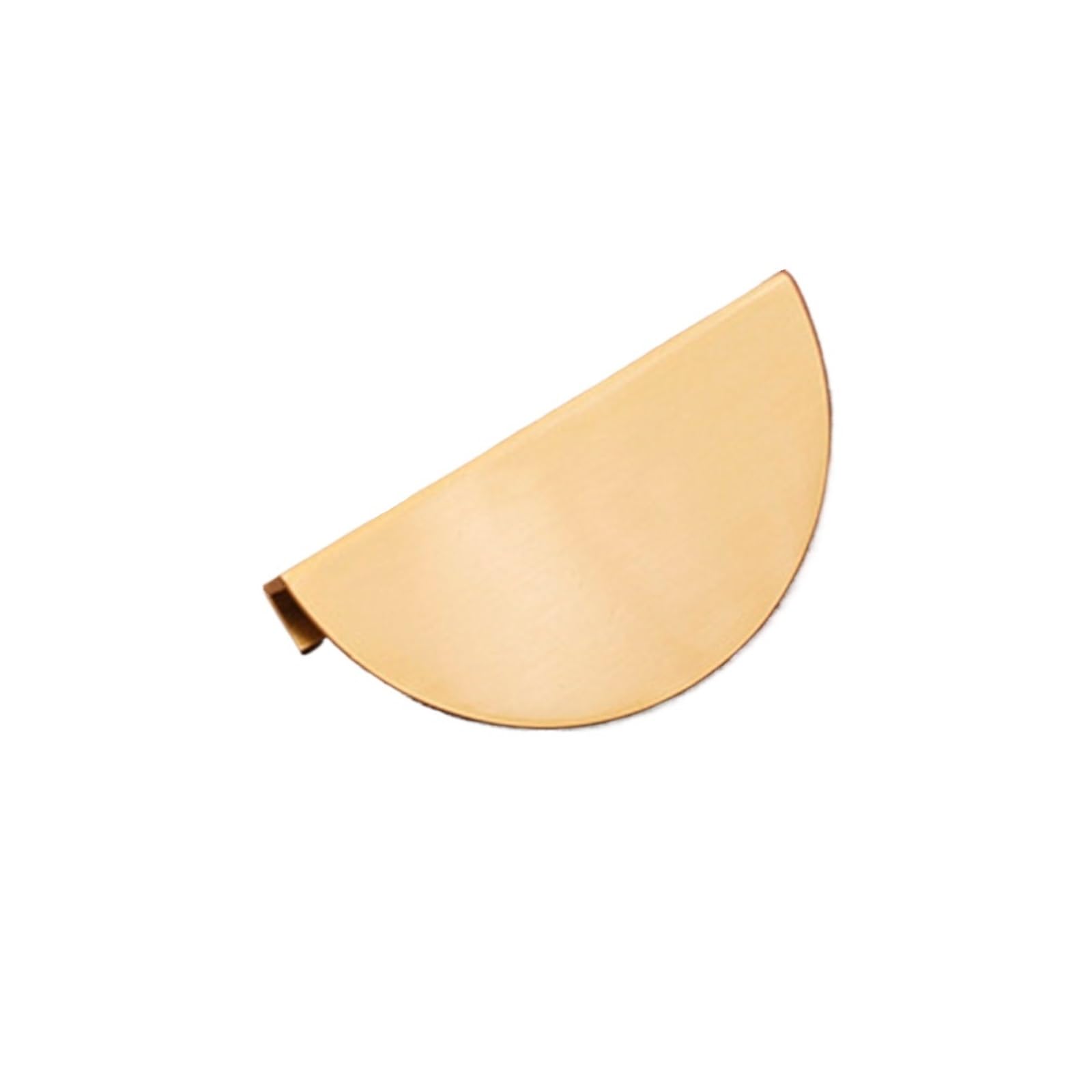 Wylqen 128Mm Half Moon Handles 2Pc Solid Brass Semicircle Cabinet Knobs