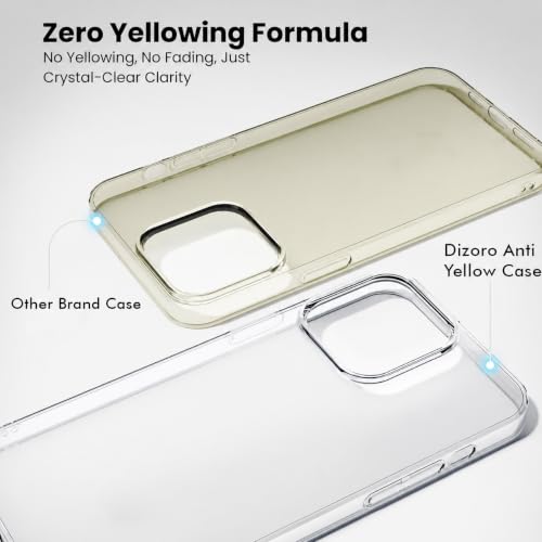 Image of DIZORO Compatible with Oneplus ce6 5g Back Cover Case Clear,[ Anti Yellow ][Military Grade Protection] Hard PC Back Cover Transparent
