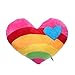 Produktbild lailongp Liebhaber Plüsch Kissen, Vintage Regenbogen Herz Wolken Kissen, Taille Wurfkissen Geschenk
