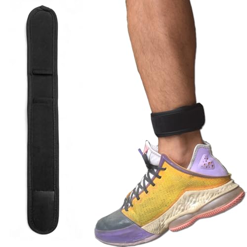 Grestun Adjustable Hook and Loop Ankle Band Compatible with Apple Watch Series 11/10/9/8/7/6/SE/5/4/3/2/1 Black (Small)