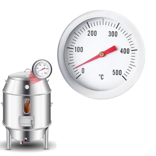 Miniatura 3 de Termómetro De Horno Con Sensor De 70 Mm En Acero Inoxidable Con Rosca M8, Apto Para Control De Temperatura En Hornos De Leña, Pizza Y Piedra