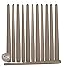 Hyoola 12 Pack Tall Taper Candles - 10 Inch Taupe Gray Dripless, Unscented Dinner Candle - Paraffin Wax with Cotton Wicks - 8 Hour Burn Time