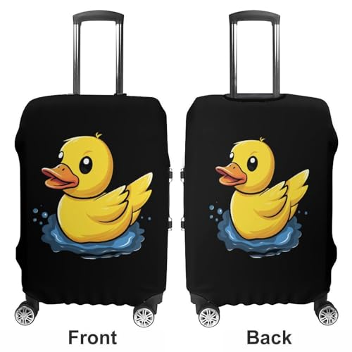Duck Travel Luggage Cover Washable Suitcase Protector Baggage Covers for Women Men S3