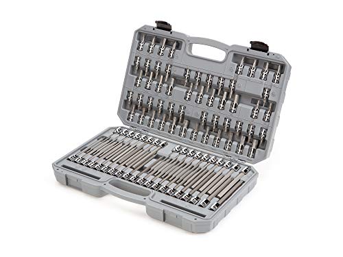 Tekton 3/8 Inch Drive Hex, Torx, Tr Torx, Phillips, Slotted, Square Bit Socket Set (91-Piece) | Shb91312 #TOP2