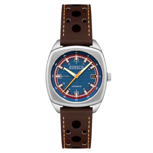 Image of Cadola Men's 38mm Buxton Automatic Watch with Leather Strap CD-1057