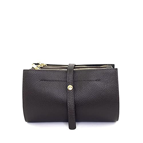 Sac à bandoulière en cuir véritable T. Moro fabriqué à la main en Italie pour femme élégante