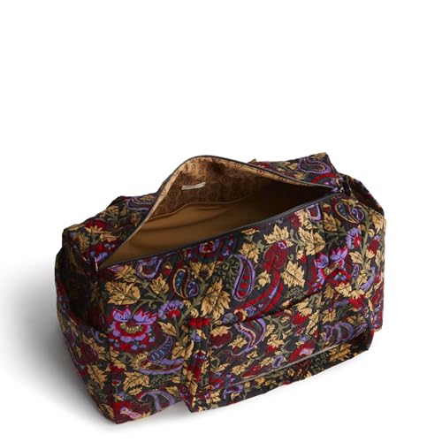 Vera Bradley Women\'s Premium Cotton Original Duffel Bag, Midnight Garden Paisley, One Size