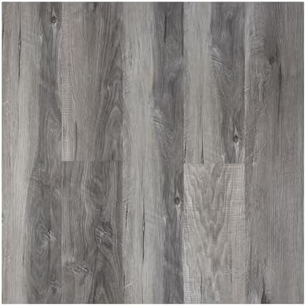Vinyl Flooring - Lino Flooring,Peel and Stick Floor Tiles Self Adhesive Vinyl Flooring,2.0mm 10cm×15cm 1 Piece Enviornmentally Friendly for Kitchen Bathroom Office (Grey Sample)