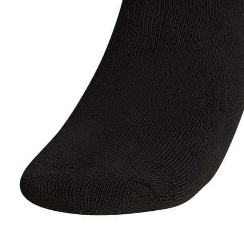 Adidas Originals Kids-Boy's/Girl's Trefoil Cushioned Quarter Socks (6-Pair), White/Black, Large #TOP24