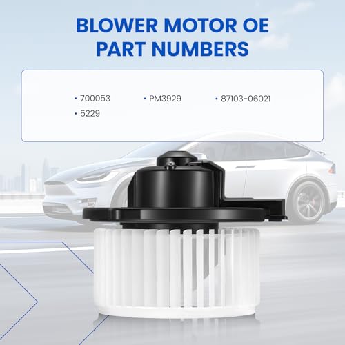 Image of HVAC Blower Motor 700053 Compatible with Toyota Camry 1997-2001 /Solara 1999-2003, PM3929, 87103-06021, 5229 A /C Blower Motor Assembly