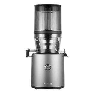 Hurom | Estrattore H-320N - Spremiagrumi per Frutta e Verdura, Pressa Elettrica a Freddo, Grande Contenitore e Filtro a Setaccio, Motore Silenzioso, Pulizia Facile e Rapida, Senza BPA - Grey