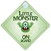 Little Monster On Board Car Sign New Baby / Child Gift / Present / Baby Shower Surprise