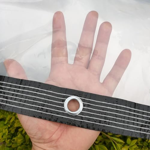 Lona impermeable resistente con ojales de aluminio para proteger de la lluvia 5
