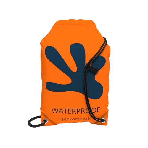 Image of geckobrands Embark 10L Drawstring Backpack - Waterproof, Lightweight Dry Bag for Beach, Hiking, and Light Water Activities