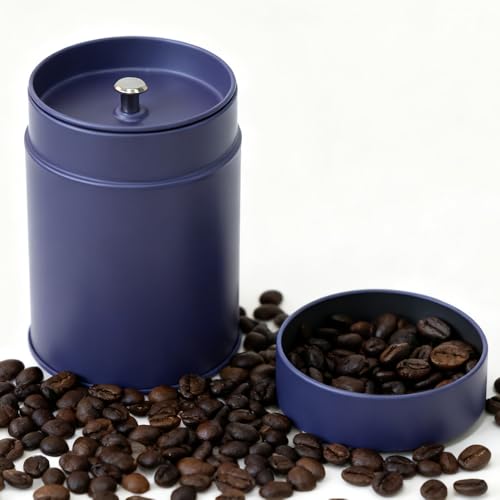 Image of 3-Pack Tea Tin Canister with Airtight Double Lids, 14 Fl Oz Tin Can Box and Round Kitchen Canisters for Loose Tea, Coffee, Candy, Herbs and Matcha Powder (Purple, 2.95 * 4.25'')